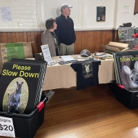 Staff at community event