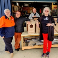 Staff at the mens shed